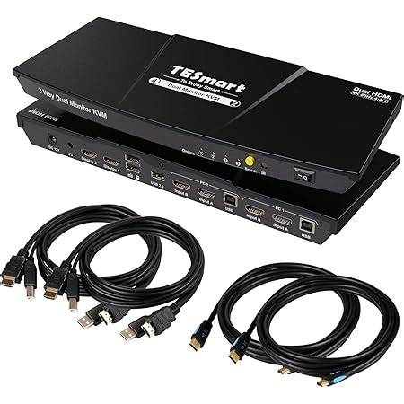 Kvm Switch Usb/Vga Link Per 4 Pc Con 1 Mouse, 1 Tastiera Usb E 1 Monitor Vga Con Cavi Inclusi - Img 2
