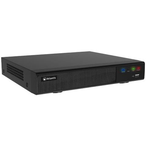 NVR 9 CANALI ATLANTIS A11-NVR0904P-AK di cui 4 canali PoE risoluzione max 8Mpx 25fps Switch 4 porte PoE 45W uscita HDMI-4K/VGA - Img 2