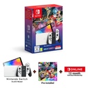 Main Image for SWITCH CONSOLE OLED WHITE + MARIO KART 8+12 NSO