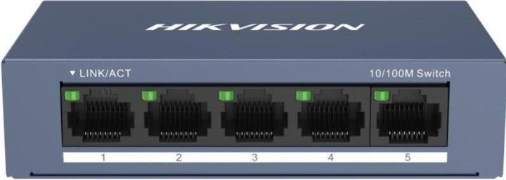 SWITCH HIKVISION 5 PORTE RJ45, Desktop Steel Case Unmanaged Switch - 10/100 DS-3E0105-O