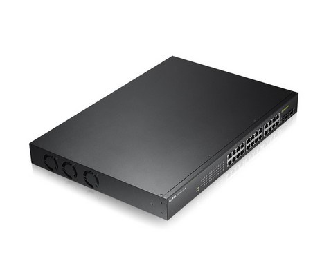 SWITCH ZYXEL GS-1900-24HP 24P LAN GIGABIT PoE (170W)+ 2 porte SFP Gigabit, Supporto IPv6, VLAN, WEB MANAGED Rack