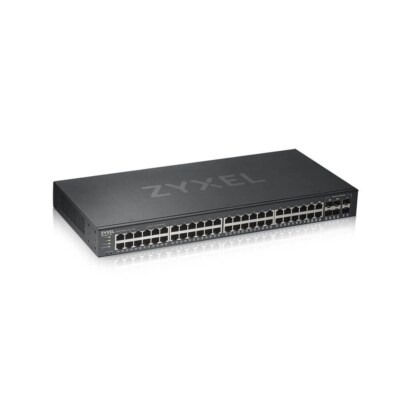 SWITCH ZYXEL GS1920-48V2 44P GIGABIT+4P DUAL GIGABIT+2P SFP GIGABIT, IPv6, RACK,WEB MANAGED FREE Nebula Basic