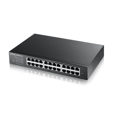 [COM-41443] GS-1900-24E v3 - Switch Web Managed 24 porte Gigabit - Supporto IPv6, VLAN - Design senza ventole, Desktop/Rack