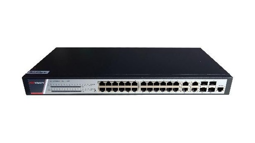 [COM-32861] SWITCH HIKVISION L2/L3/L4, FULL managed,28 Gigabit POE ports,,4 Gigabit SFPt,802.3af/at,POWER BUDGET 370W DS-3E2528P-H