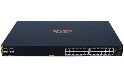 [COM-41493] SWITCH HPE JL677A ARUBA 6100 24 PORTE 10/100/1000 POE+ (370W) + 4X 1GB/10GB SFP+ GAR A VITA