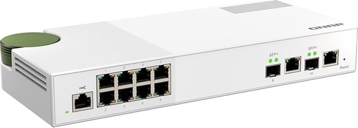 [COM-41784] QNAP 10 PORTS SWITCH 8X 2.5 Gbps, 2X 10Gbps SFP+/RJ45 WebManaged QSW-M2108R-2C